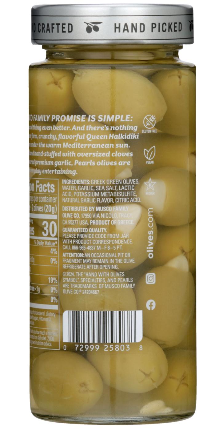 Musco Family Olive Co. Pearls Specialties Garlic Hand-Stuffed Queen Olives; image 5 of 7