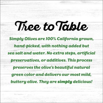 Musco Family Olive Co. Simply Olives Green Ripe Pitted Olives, 6 oz