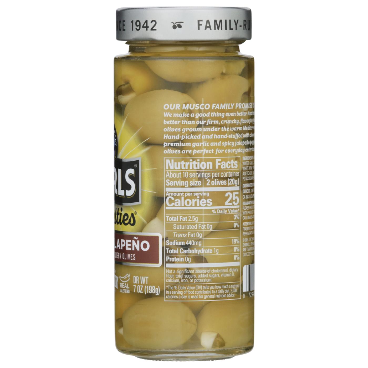 Musco Family Olive Co. Pearls Specialties Garlic Jalapeno Double Stuffed Queen Olives; image 5 of 7