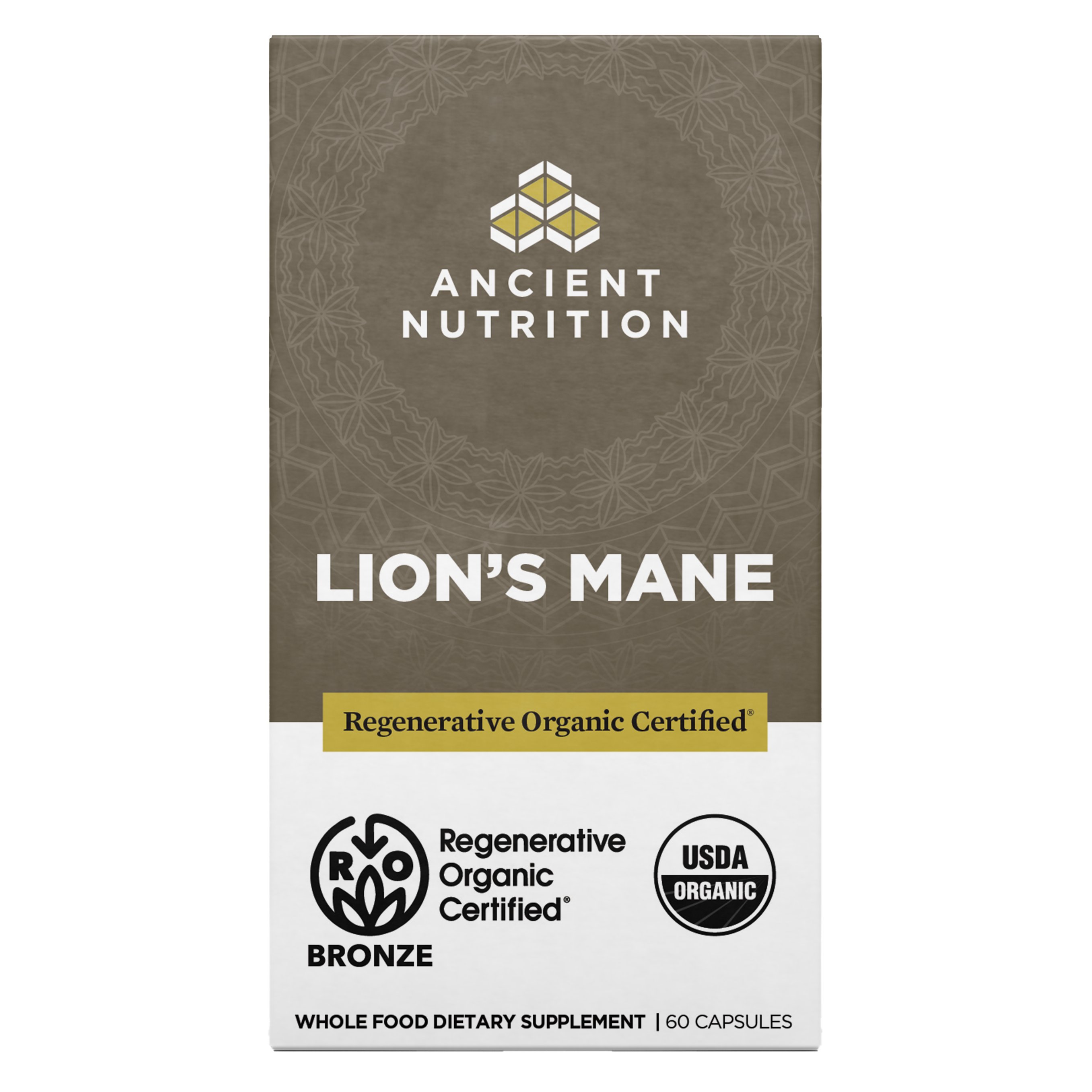 Ancient Nutrition Regenerative Organic Certified Lion's Mane, 60