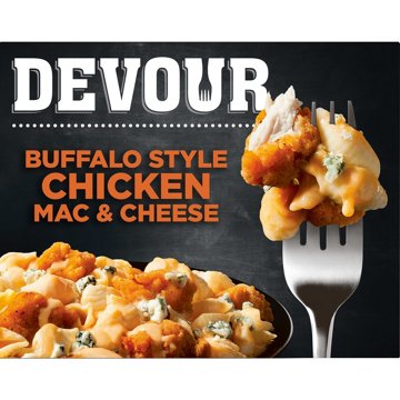 DEVOUR Buffalo Style Chicken Mac & Cheese with Buffalo Cheddar Cheese Sauce & Blue Cheese