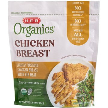 H-E-B Organics Lightly Breaded Chicken Breasts