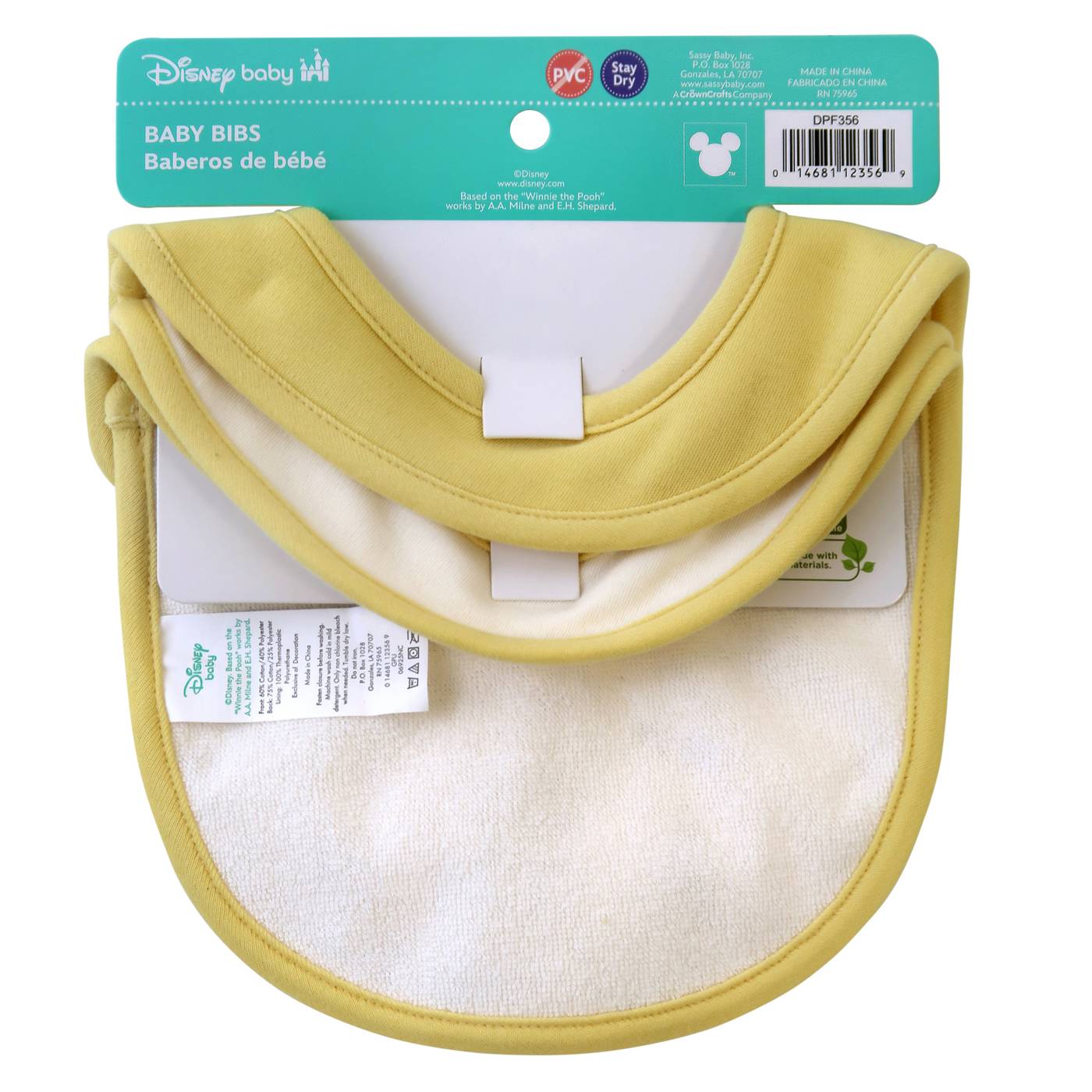 Neat Solutions Disney Baby Bibs - Winnie The Pooh; image 2 of 5