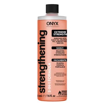 ONYX 3-In-1 Strengthening Nail Polish Remover, 16 oz