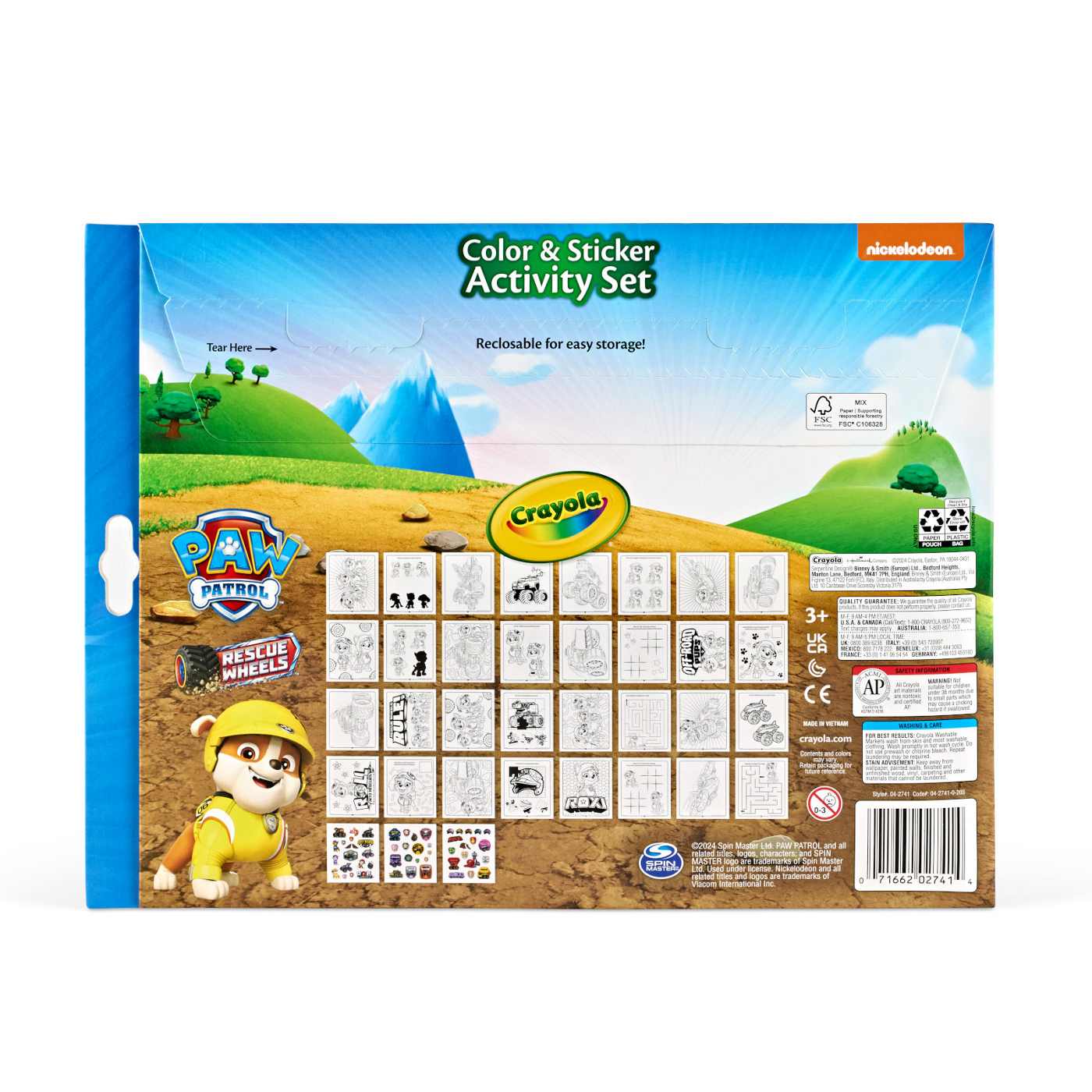 Crayola Paw Patrol Color & Sticker Activity Set; image 2 of 5