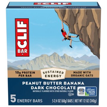 Clif Bar Peanut Butter Banana Dark Chocolate - 10g Protein