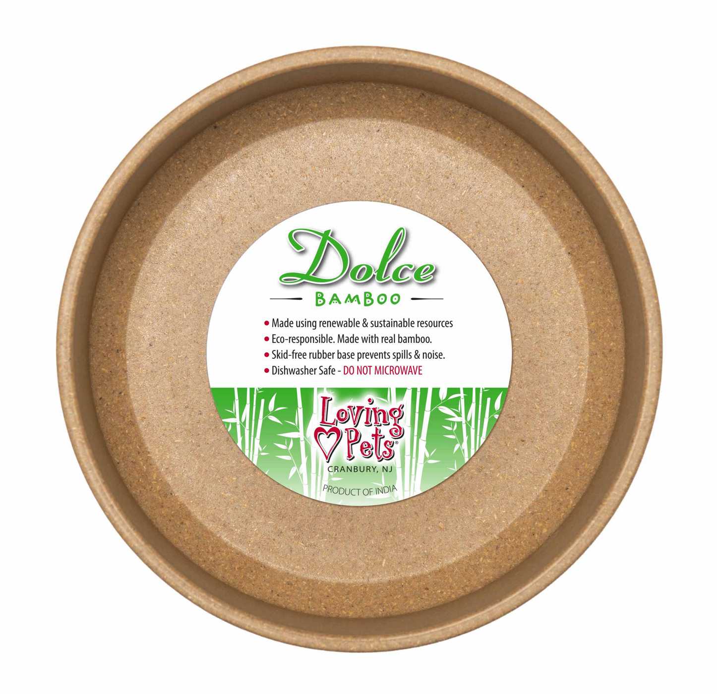 Loving Pets Loving Pets Dolce Bamboo Dish - Large; image 1 of 2