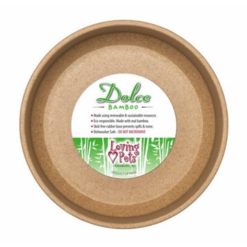 Loving Pets Loving Pets Dolce Bamboo Dish - Large