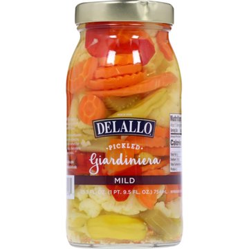 DeLallo Mild Pickled Giardiniera, 25.5 oz