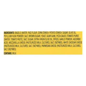 Feel Good Foods Gluten Free Mini 3 Cheese Pizza Bagels, 7 oz