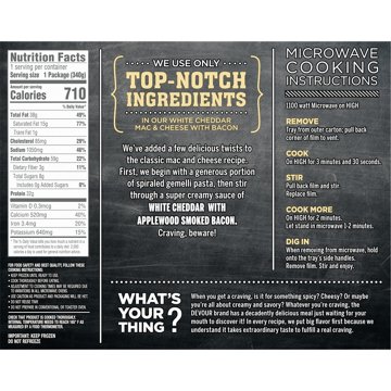 DEVOUR White Cheddar Mac & Cheese with Smoked Bacon