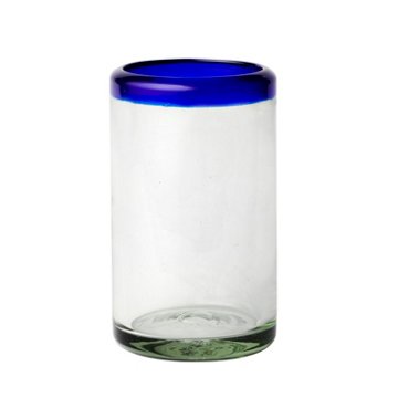 10 Strawberry Street Cobalt Rim Highball