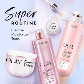 Olay Super Serum Body Wash for Normal Skin, 20 fl oz, Serum Complex for Luminous Skin
