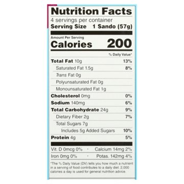 Rudi's Gluten Free Peanut Butter & Grape Sandos