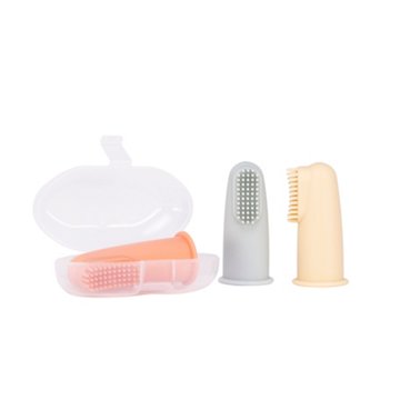 Bizzu Silicone Finger Toothbrushes, 3 ct