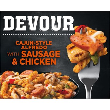 DEVOUR Cajun-Style Alfredo with Smoked Sausage & Chicken