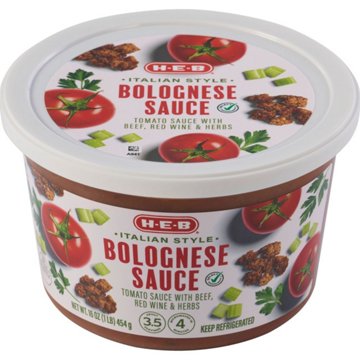 H-E-B Italian Style Beef Bolognese Sauce