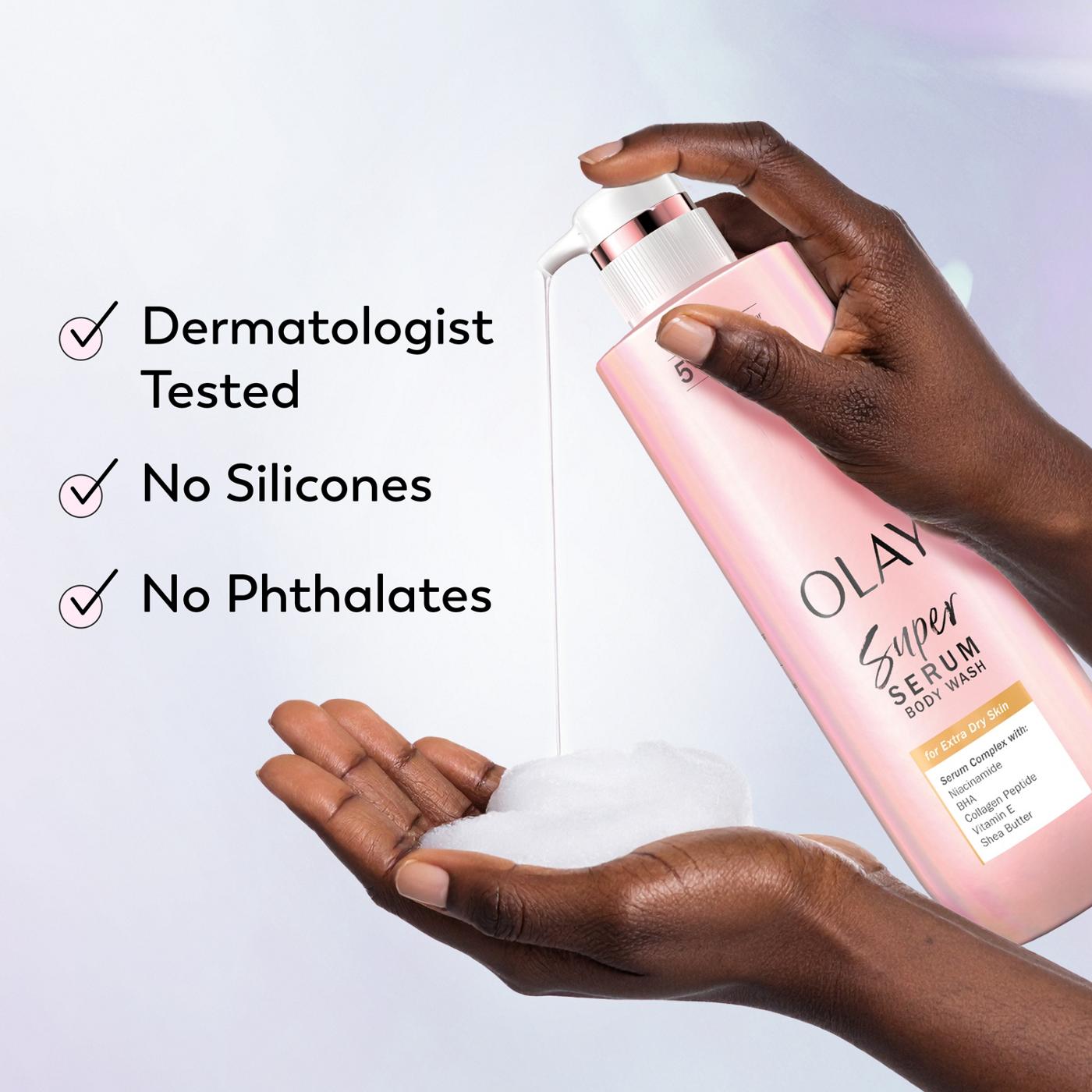 Olay Super Serum Body Wash for Extra Dry Skin; image 9 of 10