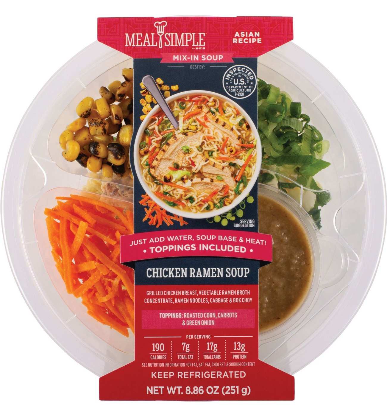 Meal Simple by H-E-B Chicken Mix-In Ramen Style Bowl; image 1 of 5