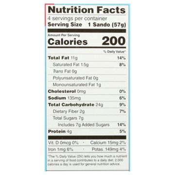 Rudi's Gluten Free Peanut Butter & Strawberry Sandos, 4 ct