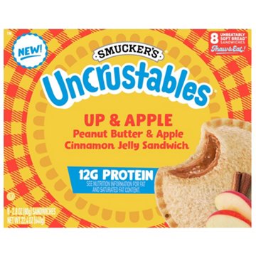 Smucker's Uncrustables 12g Protein Frozen Sandwiches - Up & Apple