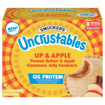 Smucker's Uncrustables 12g Protein Frozen Sandwiches - Up & Apple