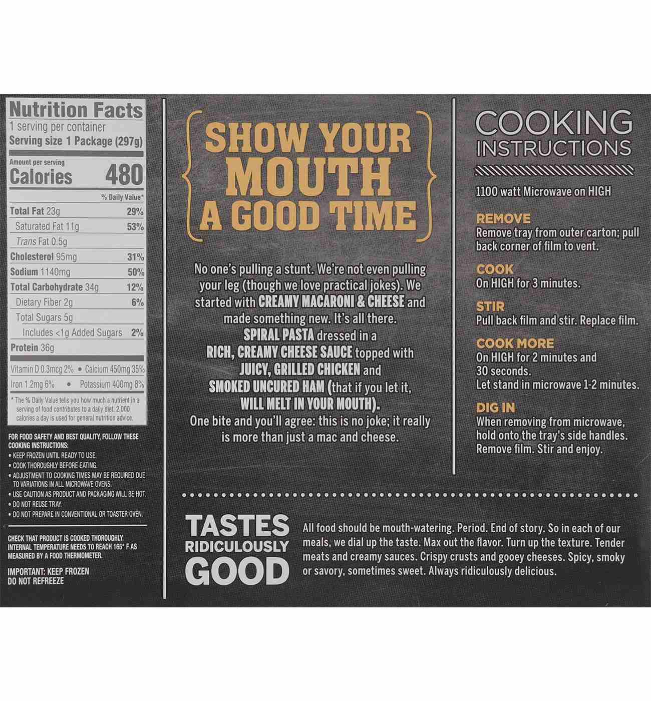 Devour Chicken Cordon Bleu Mac & Cheese; image 2 of 2