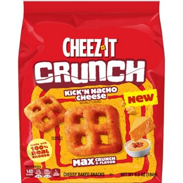 Cheez-It Crunch Kick'N Nacho Cheese Crackers