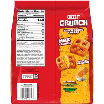Cheez-It Crunch Kick'N Nacho Cheese Crackers