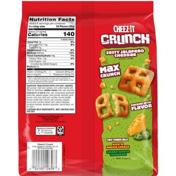 Cheez-It Crunch Zesty Jalapeno Cheddar Crackers
