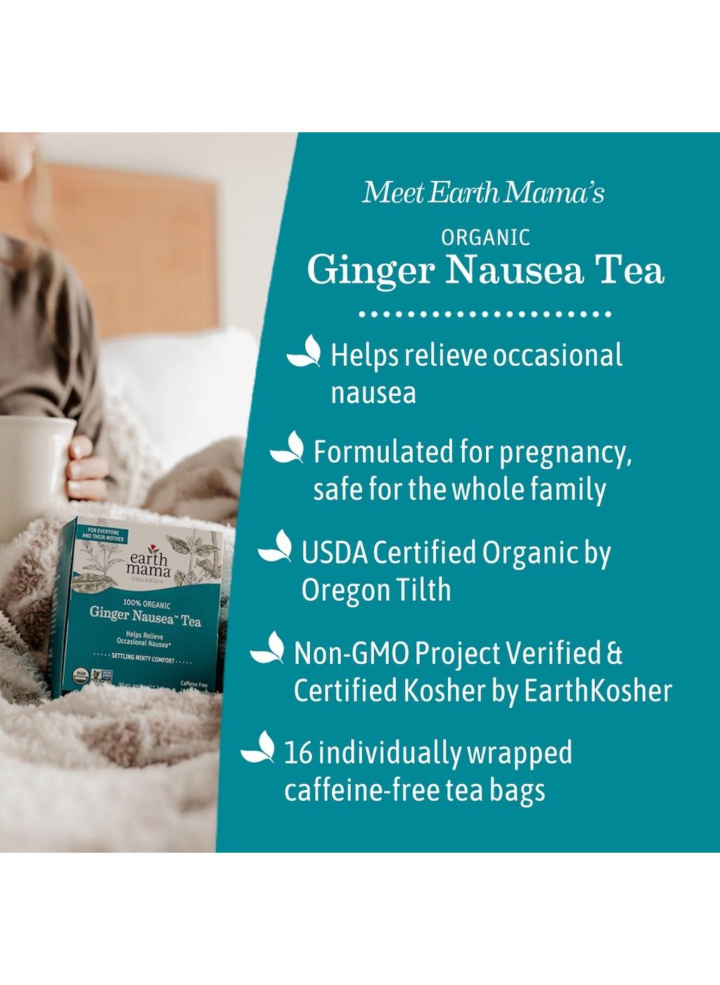 Earth Mama Organic Ginger Nausea Tea; image 2 of 10