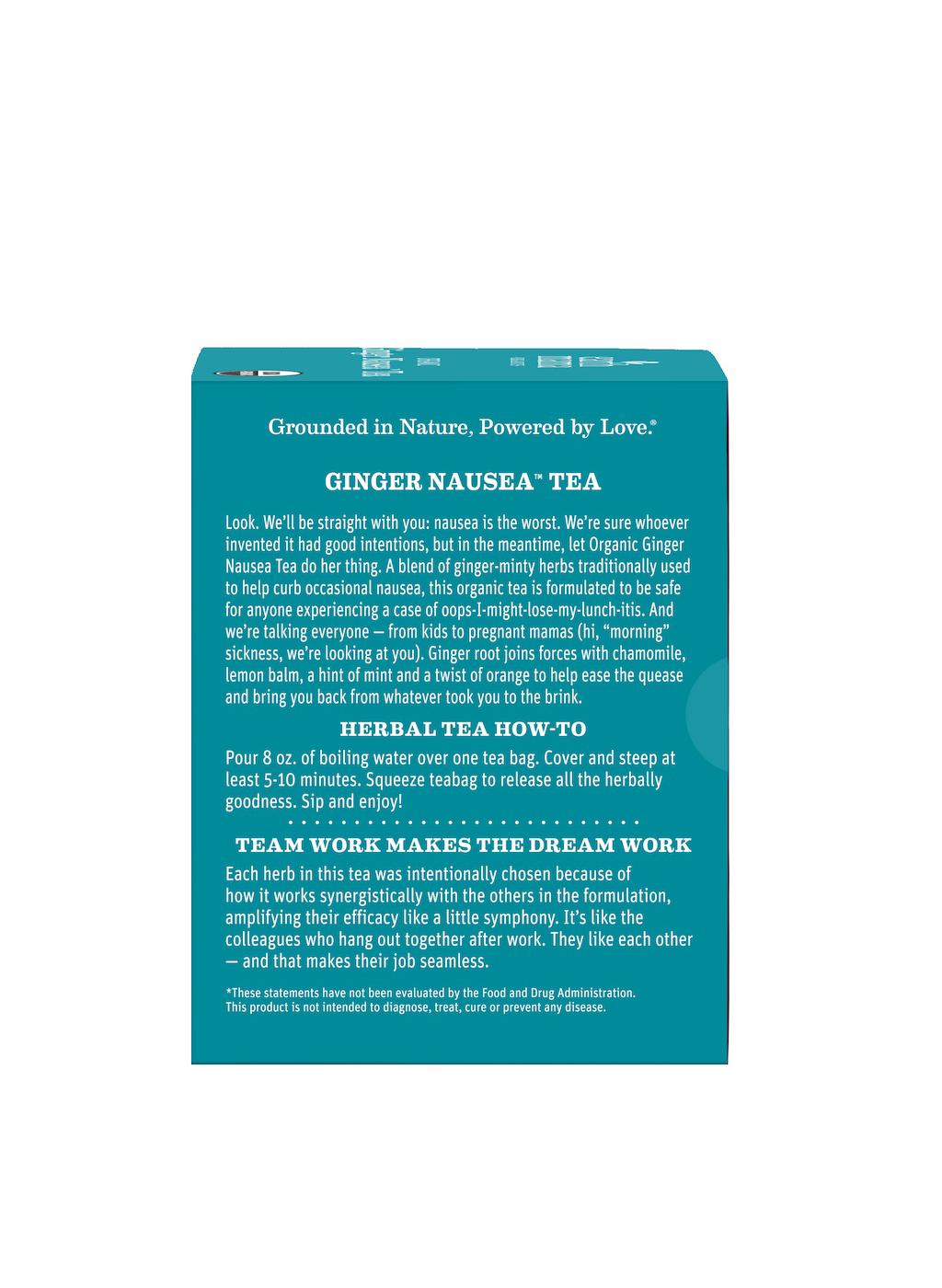 Earth Mama Organic Ginger Nausea Tea; image 8 of 10