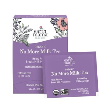 Earth Mama Organic No More Milk Tea, 16 ct