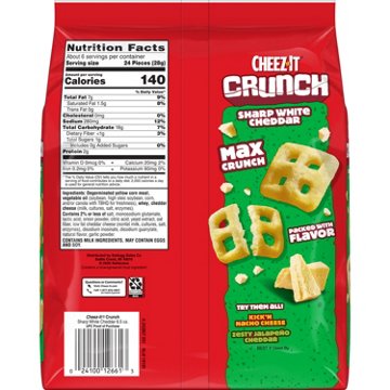 Cheez-It Crunch Sharp White Cheddar Crackers