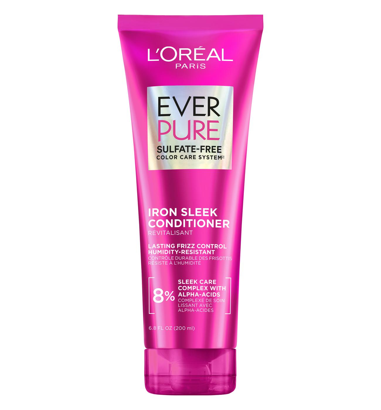 L'Oréal Paris Ever Pure Sulfate Free Color Care Iron Sleek Conditioner; image 1 of 4