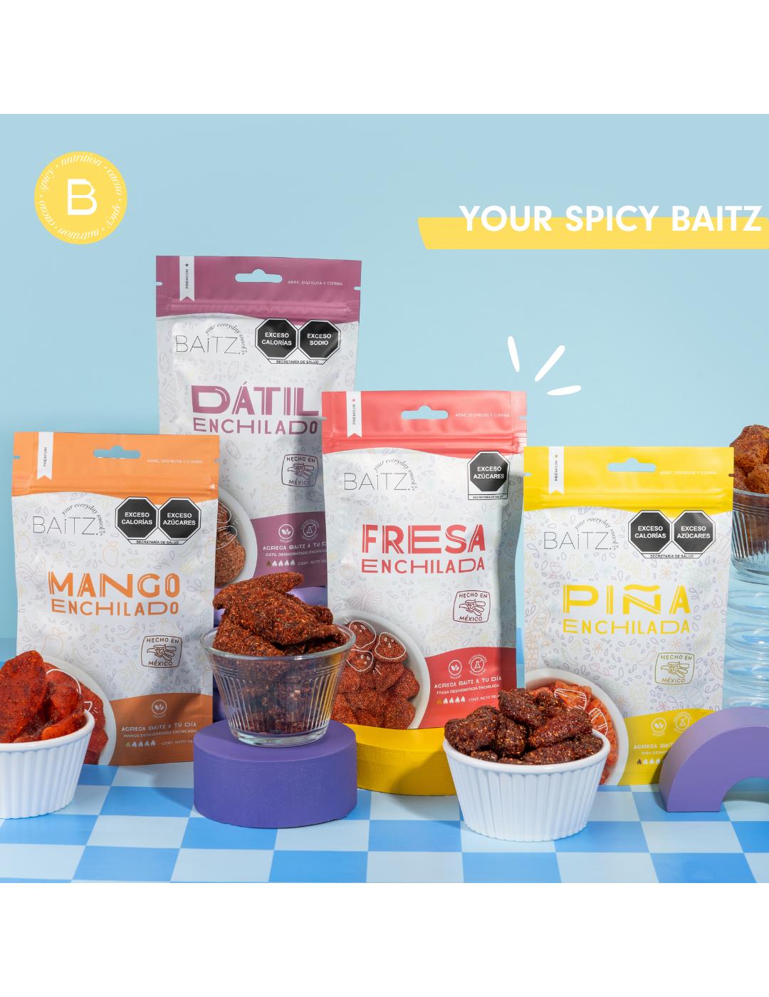 Baitz Spicy Sweetened Pineapple Pieces; image 3 of 8