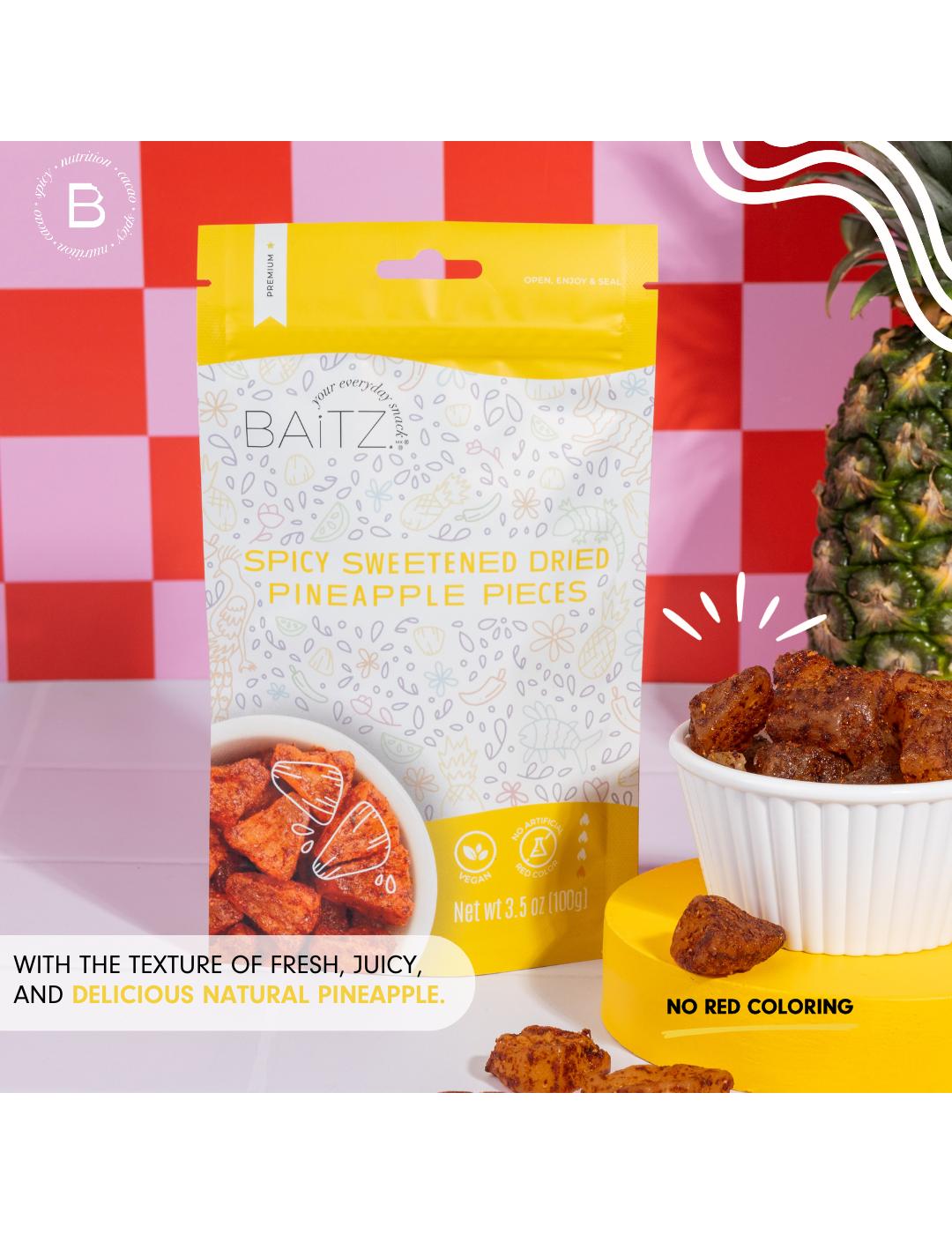 Baitz Spicy Sweetened Pineapple Pieces; image 8 of 8
