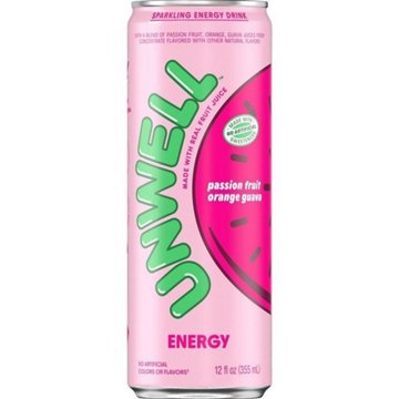 Unwell Sparkling Energy Drink - Passion Fruit Orange Guava