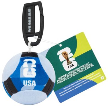 FIFA World Cup 26 United States Plush Soccer Ball Keychain, 3"