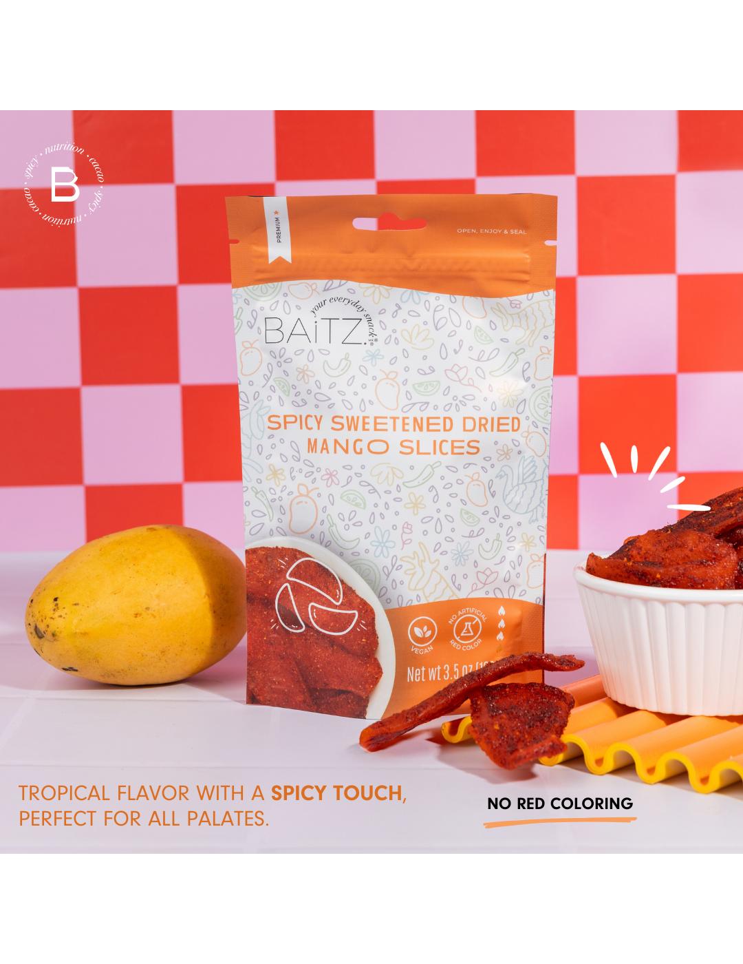 Baitz Spicy Sweetened Dried Mango Slices; image 7 of 8