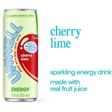 Unwell Sparkling Energy Drink - Cherry Lime