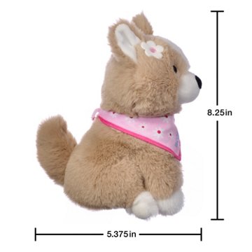 American Greetings Mother's Day Plush Dog with Bandana, 8.25" x 5.375"