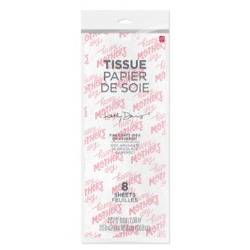 American Greetings Happy Mother's Day Pattern Mother's Day Gift Tissue Paper, 8 ct, 20" x 20"