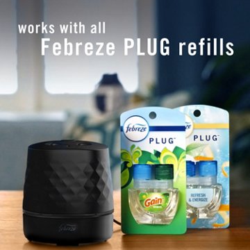 Febreze Plug Scent Booster Oil Warmer - Sleek Black