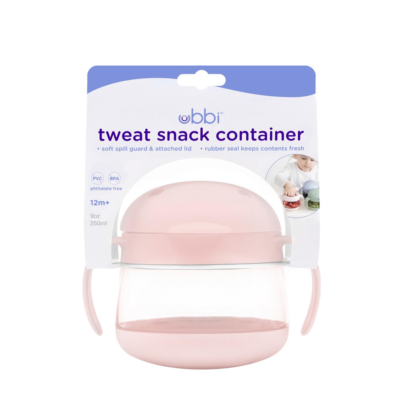 Ubbi Tweat Snack Container - Blush Pink; image 1 of 6