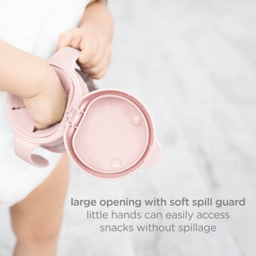 Ubbi Tweat Snack Container - Blush Pink