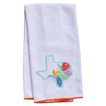 Destination Holiday Texas Floral Microfiber Towel, 16'' x 26''