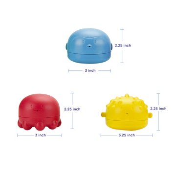 Ubbi Bath Squeeze Toys Set