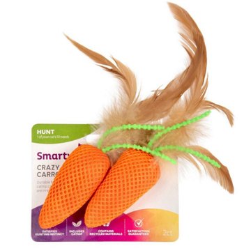 SmartyKat Crazy Carrots Hunt Cat Toy, 2 ct