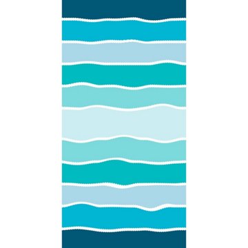 Destination Holiday Quick Dry Summer Beach Towel - Wavy Stripe